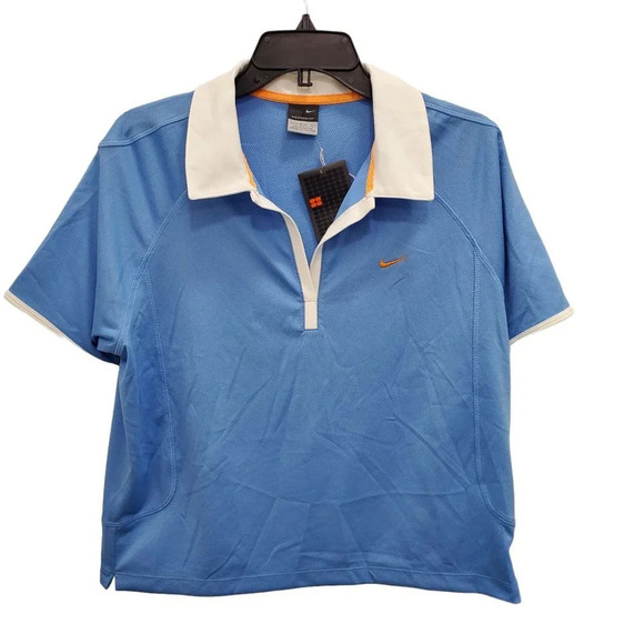 Nike Tops - Nike Sphere Dry Women's Blue White Orange Breathable Polo Top NWT Size XL